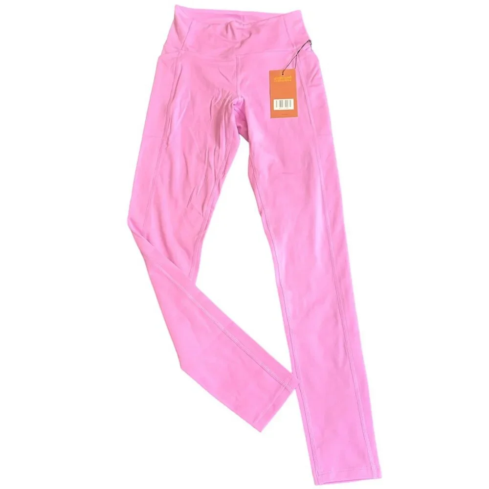 Girlfriend Collective 4016 legging SZ small purple pockets high rise activewear‎